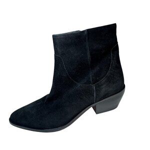 Bruno Magli Women Fabiana Black Italian Suede Ankle Boots 41.5/10 NEW $495